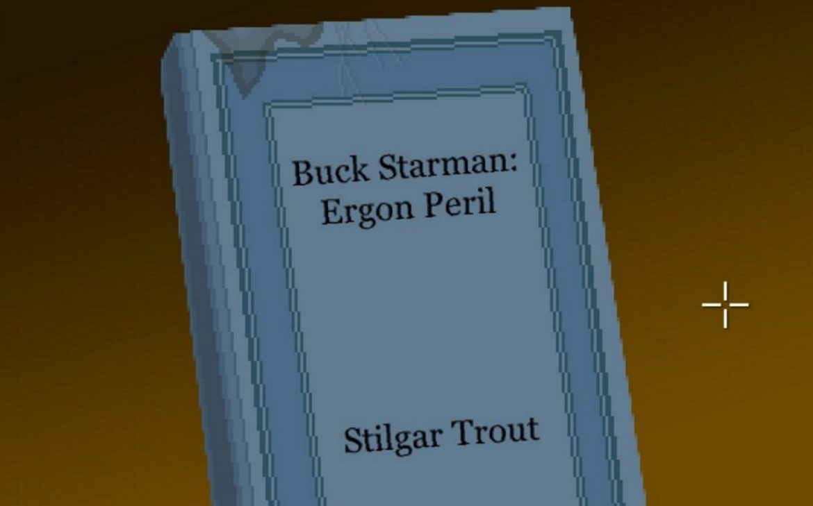 A screengrab of a Thimbleweed Park book cover.