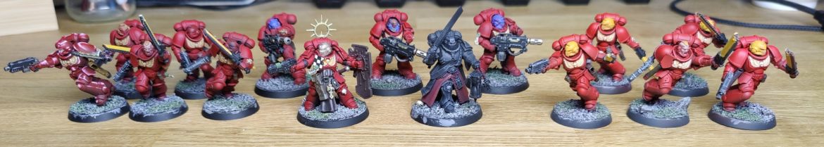 My Blood Angels patrol detachment.