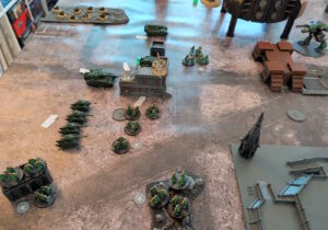 The Saturnine terminators move into position.